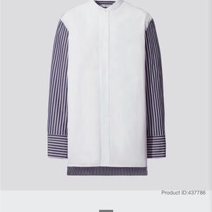 EUC XS Uniqlo x Jil Sander J+ Supima® Cotton Stand Collar Long-Sleeve Shirt